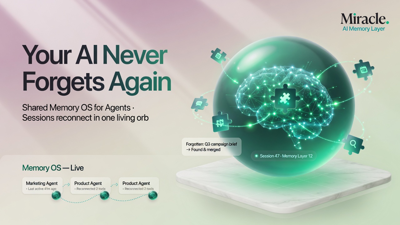 The Agent Forgets Everything Between Sessions. That’s the Real Problem With Disconnected AI Tools — and How an AI Operating System Fixes It