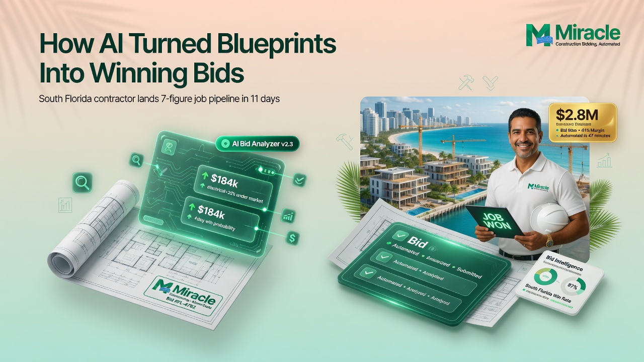 Construction Bidding in 2026: Why South Florida Contractors Using Artificial Intelligence Win 3x More Projects