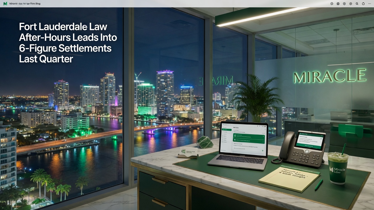Fort Lauderdale Law Firms Are Missing 42% of Their Leads — They Come After Hours