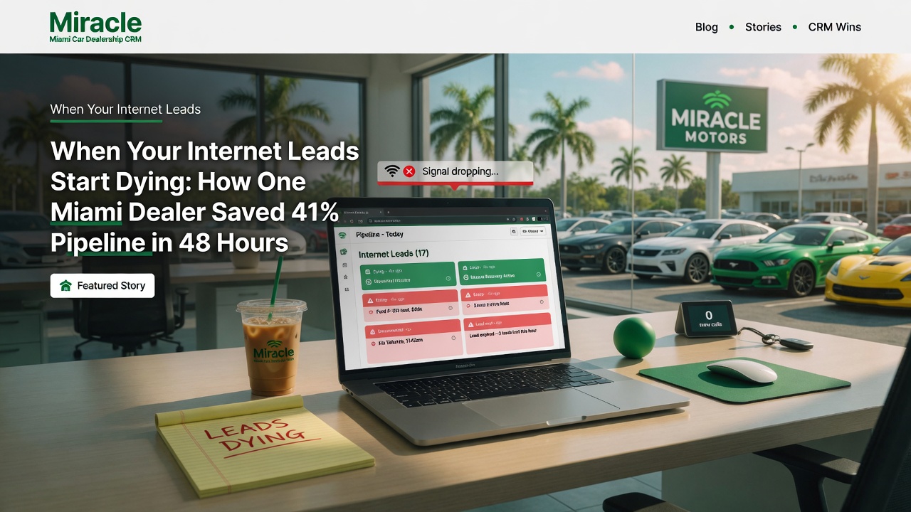 Miami Car Dealerships Are Letting Internet Leads Die in the CRM