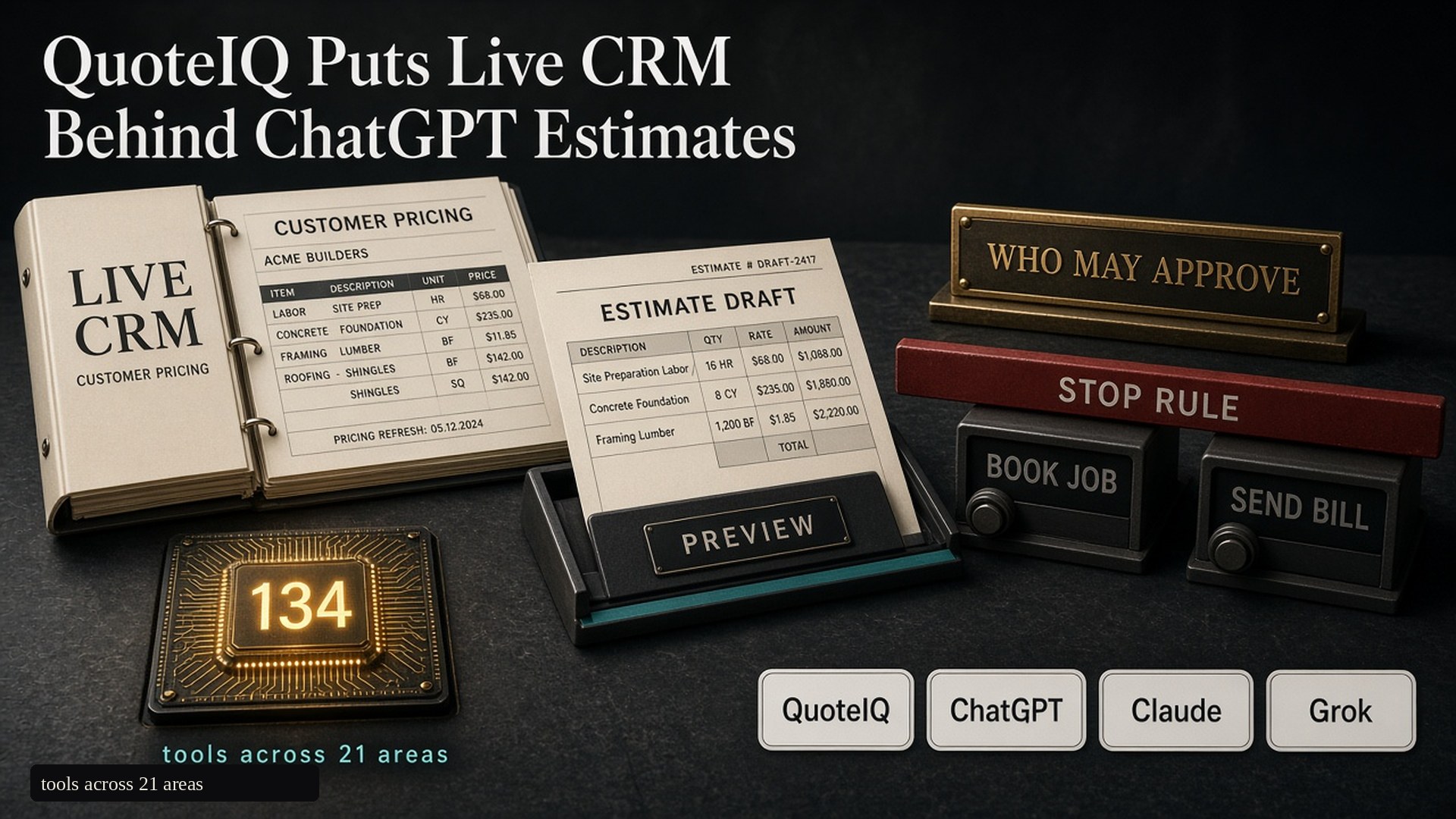 QuoteIQ Puts Live CRM Behind ChatGPT Estimates