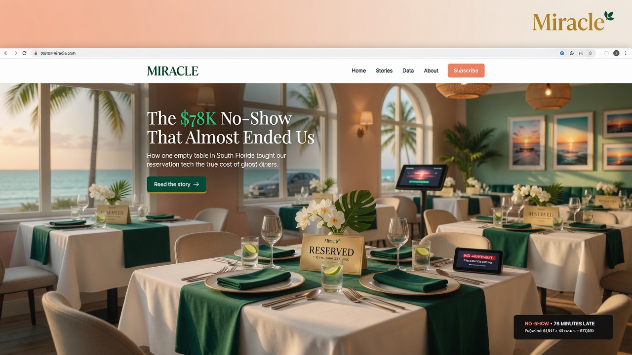 Restaurant No-Shows Are Costing South Florida $78K