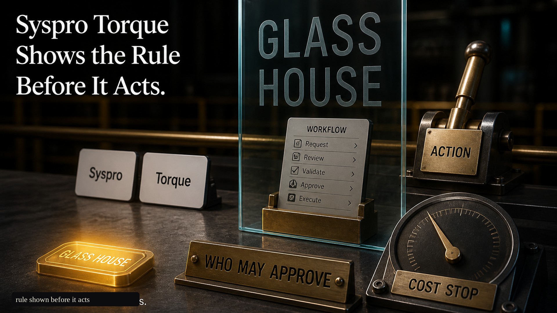 Syspro Torque Shows the Rule Before It Acts